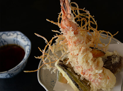 天然大海老と野菜天